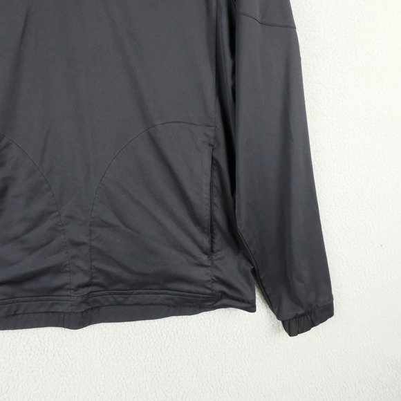 Under Armour Jacket Mens Medium Black All Season Lightweight Raglan Quarter Zip - Picture 3 of 8